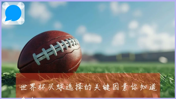 世界杯买球选择的关键因素你知道多少